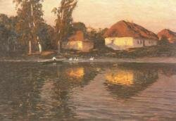 М. Дубовський. «Вечір в Україні». Полотно, олія 1901 р